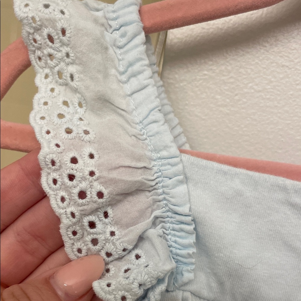 Carter's Light Blue Ruffled One Piece - Picture 2 of 2
